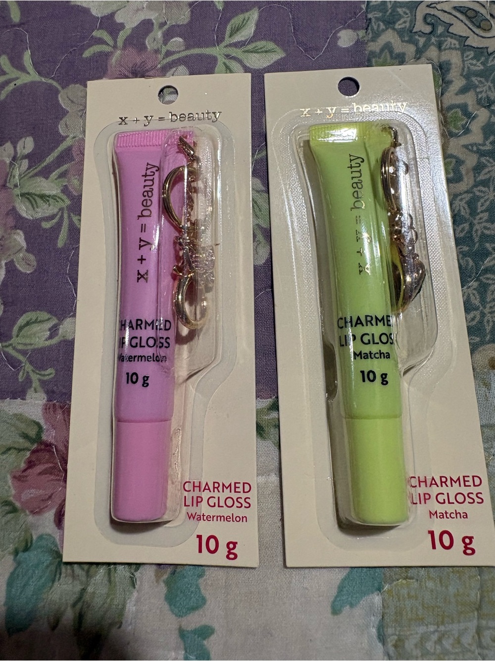 Charmed Lip Gloss - Watermelon Pink & Matcha Green (10 g)